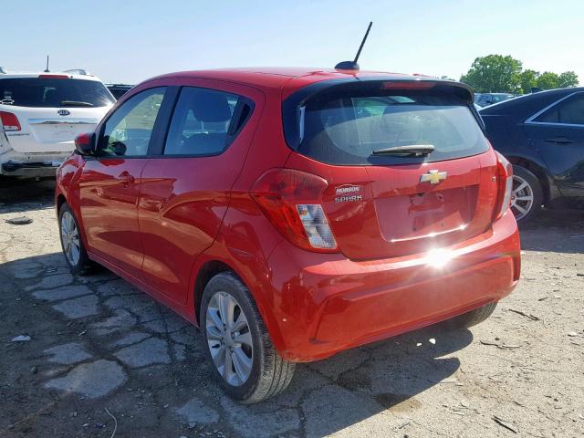 KL8CD6SA5HC749406 - 2017 CHEVROLET SPARK 1LT RED photo 3