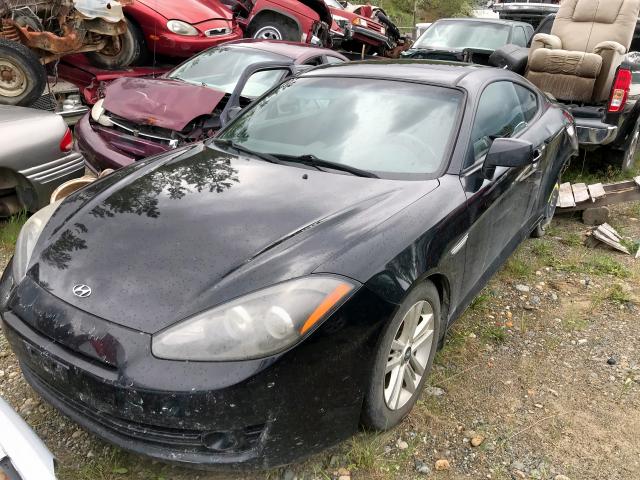 KMHHM65D38U281068 - 2008 HYUNDAI TIBURON GS BLACK photo 2