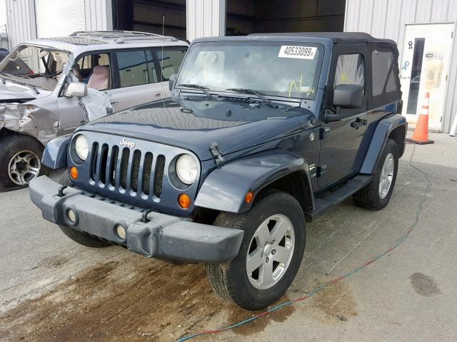 1J8FA54107L135729 - 2007 JEEP WRANGLER S GRAY photo 2