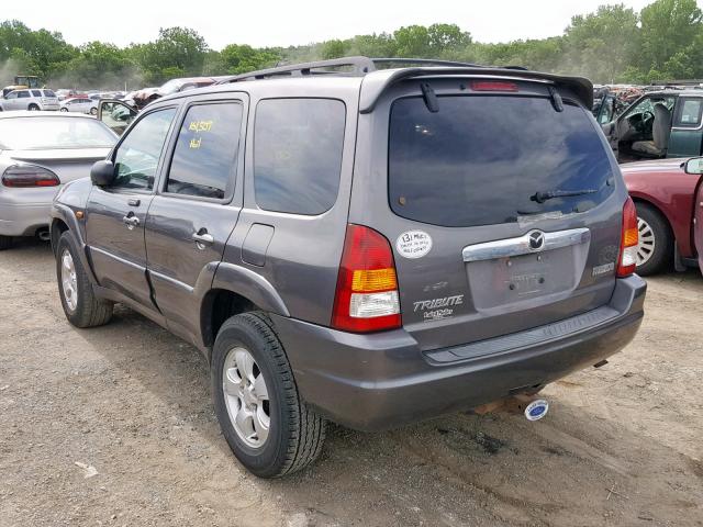 4F2YZ94154KM10383 - 2004 MAZDA TRIBUTE LX GRAY photo 3