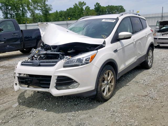 1FMCU0JX0FUA76781 - 2015 FORD ESCAPE TIT WHITE photo 2