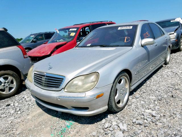 WDBNG78J91A188213 - 2001 MERCEDES-BENZ S 600 SILVER photo 2