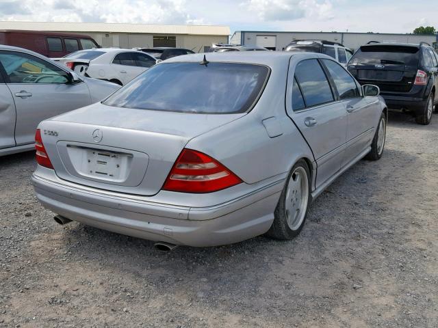 WDBNG78J91A188213 - 2001 MERCEDES-BENZ S 600 SILVER photo 4