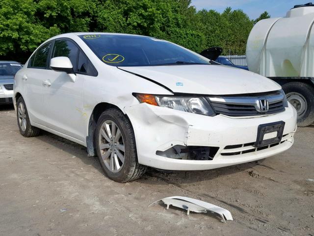 2HGFB2F95CH112803 - 2012 HONDA CIVIC EXL WHITE photo 9