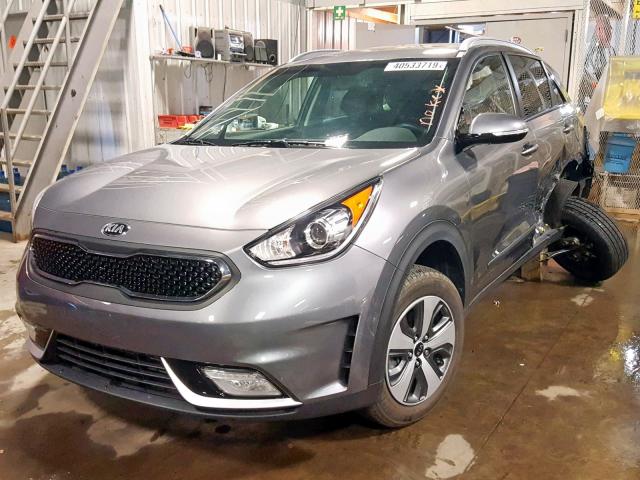 KNDCC3LC3H5089928 - 2017 KIA NIRO EX GRAY photo 2