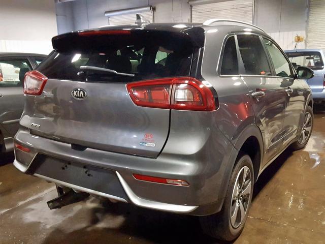 KNDCC3LC3H5089928 - 2017 KIA NIRO EX GRAY photo 4