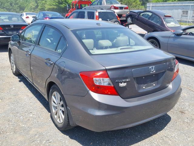 2HGFB2F97CH507582 - 2012 HONDA CIVIC EXL 灰色 照片 3