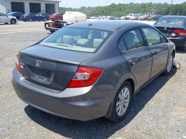 2HGFB2F97CH507582 - 2012 HONDA CIVIC EXL 灰色 照片 4