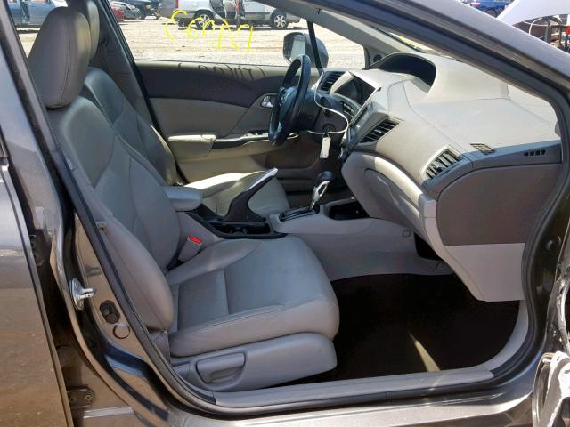 2HGFB2F97CH507582 - 2012 HONDA CIVIC EXL 灰色 照片 5