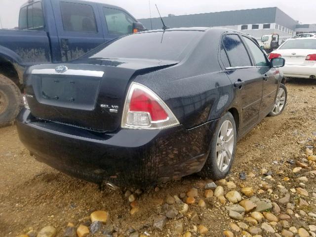 3FAHP02177R143404 - 2007 FORD FUSION SEL BLACK photo 4