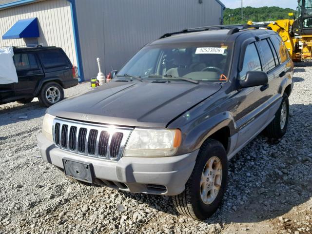 1J4G248S9YC146049 - 2000 JEEP GRAND CHER GRAY photo 2