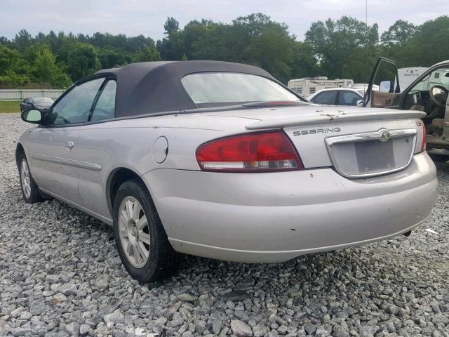 1C3EL75R56N203477 - 2006 CHRYSLER SEBRING GT SILVER photo 3