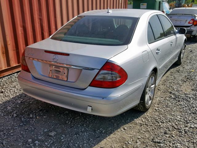 WDBUF56X87A989752 - 2007 MERCEDES-BENZ E 350 SILVER photo 4