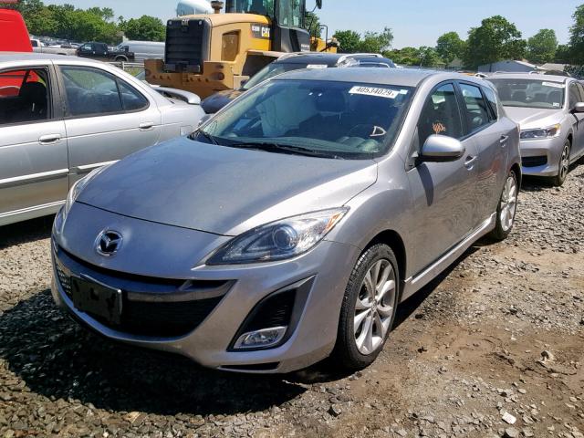 JM1BL1H69A1288966 - 2010 MAZDA 3 S GRAY photo 2