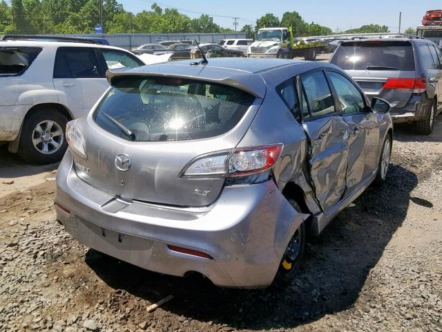 JM1BL1H69A1288966 - 2010 MAZDA 3 S GRAY photo 4