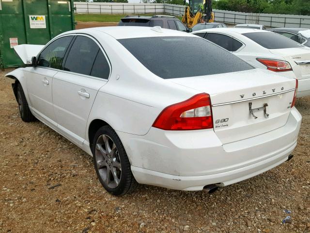 YV1AH992591101932 - 2009 VOLVO S80 T6 WHITE photo 3