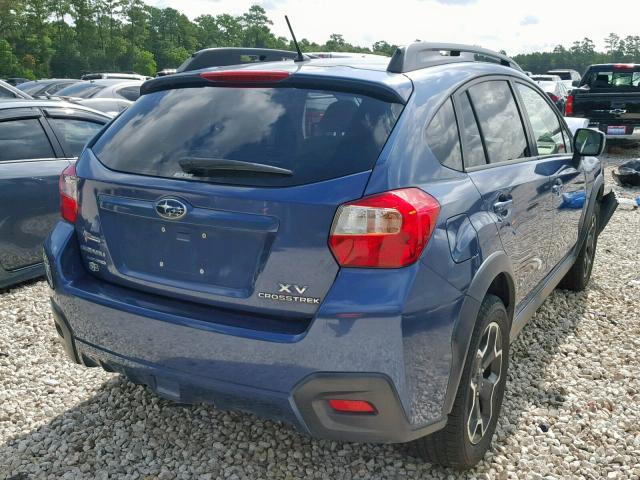 JF2GPACC6DH853047 - 2013 SUBARU XV CROSSTR BLUE photo 4