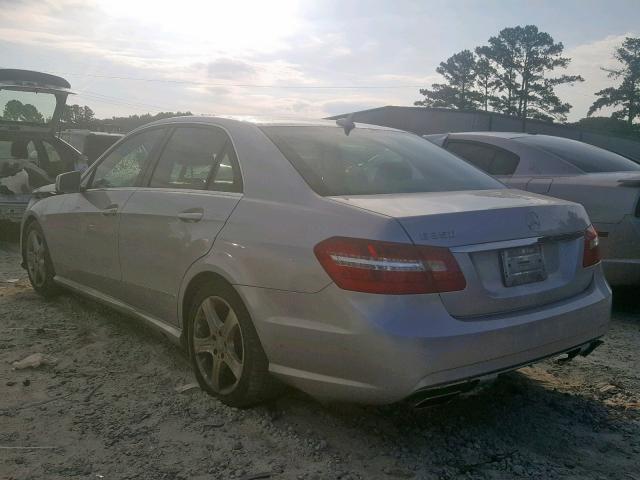 WDDHF5GB7BA269816 - 2011 MERCEDES-BENZ E 350 SILVER photo 3