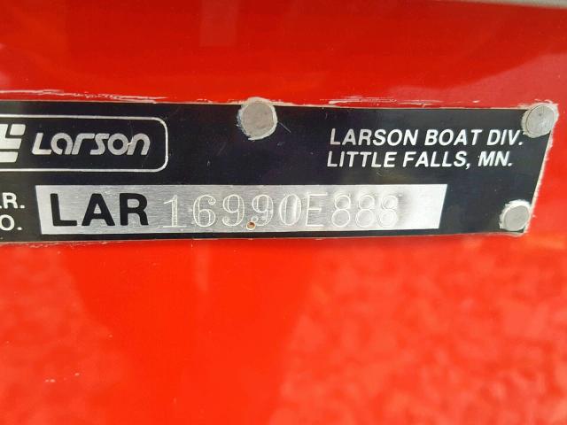 LAR16990E888 - 1988 OTHR BOAT RED photo 10