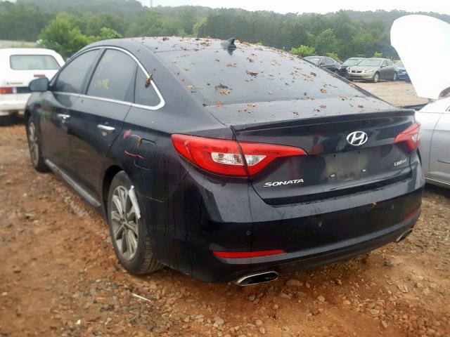 5NPE34AF6HH527238 - 2017 HYUNDAI SONATA SPO BLACK photo 3