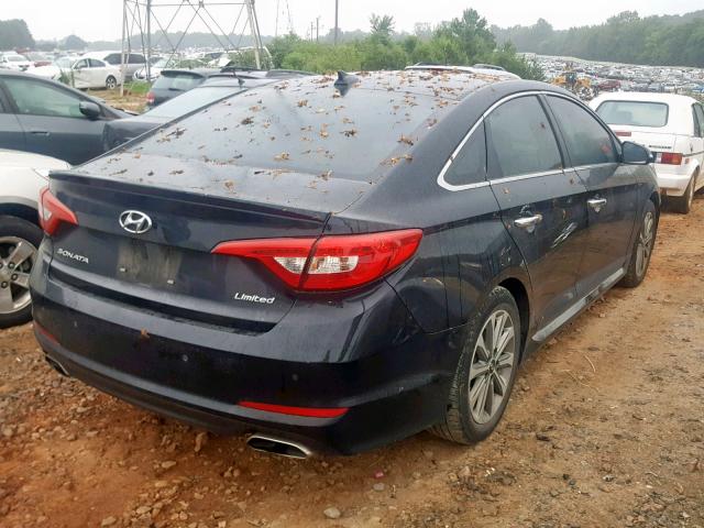 5NPE34AF6HH527238 - 2017 HYUNDAI SONATA SPO BLACK photo 4