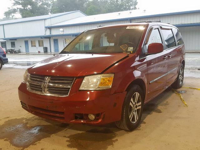 2D8HN54X79R519799 - 2009 DODGE GRAND CARA MAROON photo 2