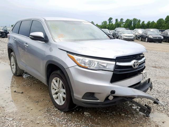 5TDZKRFH8FS079376 - 2015 TOYOTA HIGHLANDER GRAY photo 1