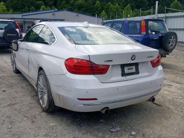 WBA3R5C53FK371879 - 2015 BMW 435 XI WHITE photo 3