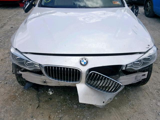 WBA3R5C53FK371879 - 2015 BMW 435 XI WHITE photo 7