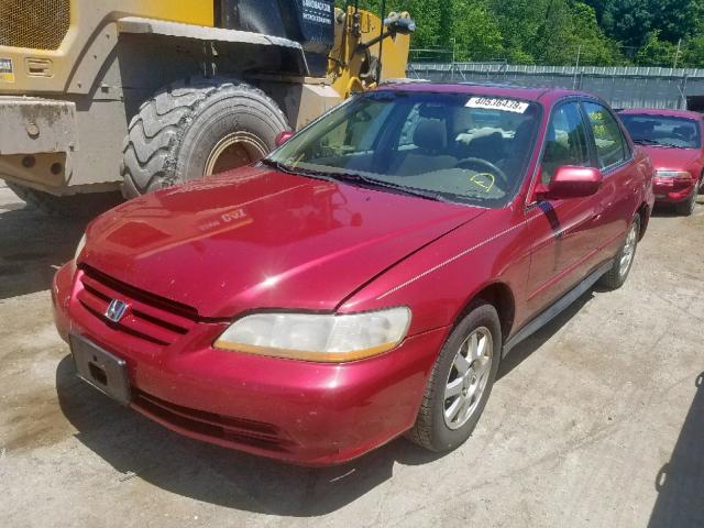 1HGCG56702A054942 - 2002 HONDA ACCORD SE RED photo 2