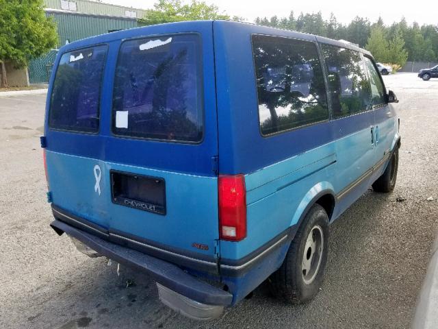 1GNDM19Z7PB131879 - 1993 CHEVROLET ASTRO BLUE photo 4