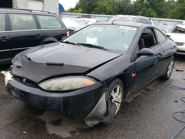 1ZWFT61L415606038 - 2001 MERCURY COUGAR V6 BLACK photo 2