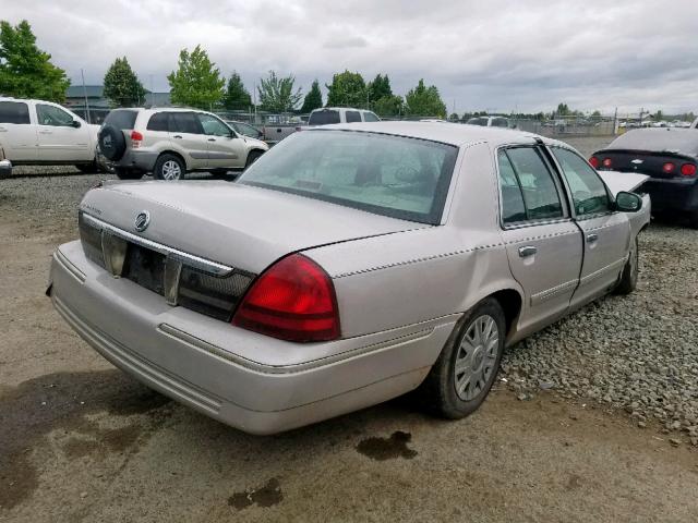 2MEFM74V97X618294 - 2007 MERCURY GRAND MARQ TAN photo 4