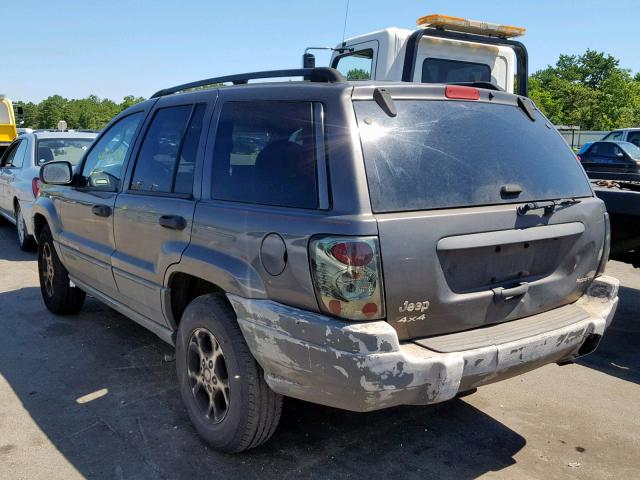 1J4GW38S92C157851 - 2002 JEEP GRAND CHER GRAY photo 3