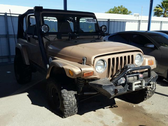 1J4FA59S6YP758740 - 2000 JEEP WRANGLER / BROWN photo 1