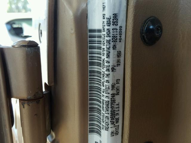 1J4FA59S6YP758740 - 2000 JEEP WRANGLER / BROWN photo 10