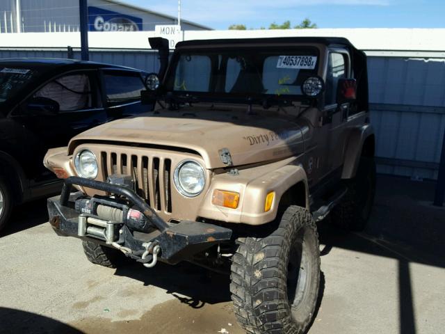 1J4FA59S6YP758740 - 2000 JEEP WRANGLER / BROWN photo 2