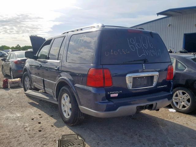 5LMFU28R44LJ06848 - 2004 LINCOLN NAVIGATOR 蓝色 照片 3