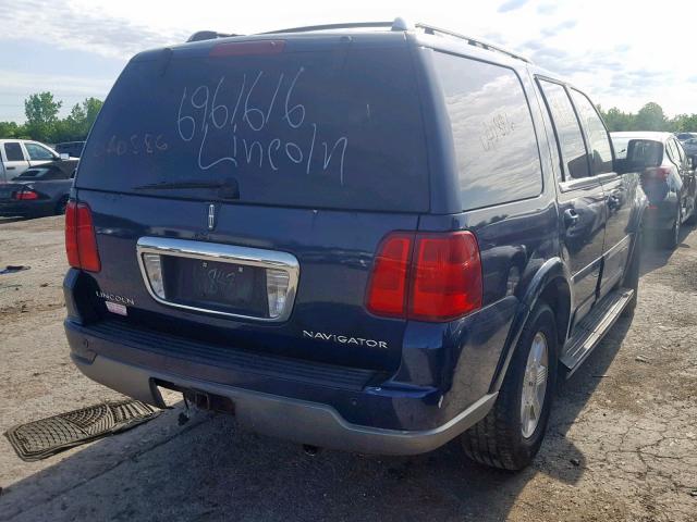 5LMFU28R44LJ06848 - 2004 LINCOLN NAVIGATOR 蓝色 照片 4