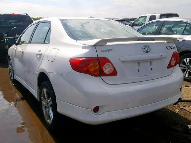 1NXBE40E79Z012466 - 2009 TOYOTA COROLLA XR 白色 照片 3