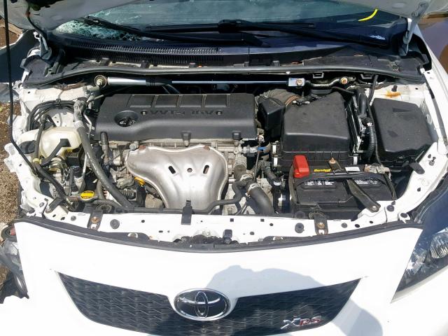 1NXBE40E79Z012466 - 2009 TOYOTA COROLLA XR 白色 照片 7