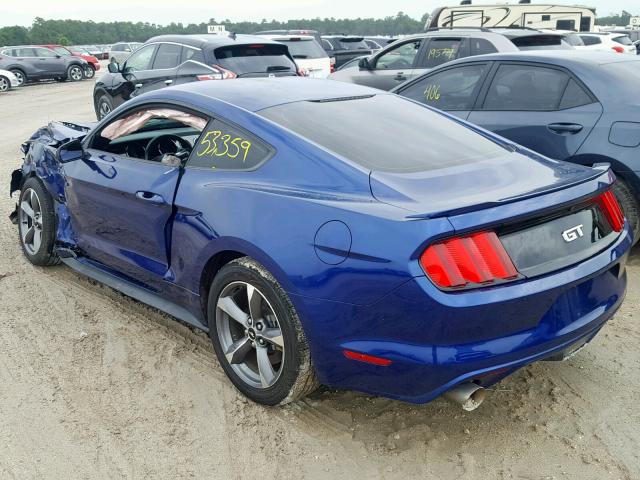 1FA6P8CF3G5238643 - 2016 FORD MUSTANG GT BLUE photo 3