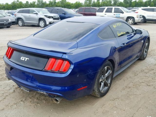 1FA6P8CF3G5238643 - 2016 FORD MUSTANG GT BLUE photo 4