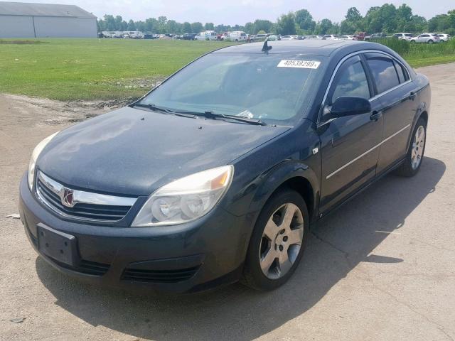 1G8ZS57N98F266670 - 2008 SATURN AURA XE BLACK photo 2