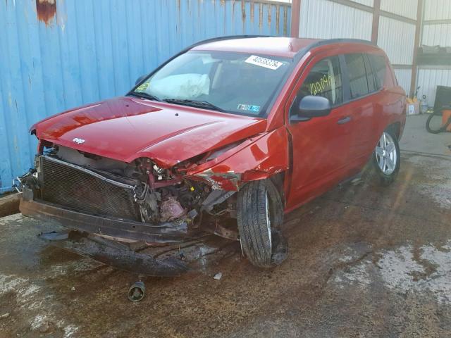 1J4FF47B39D184132 - 2009 JEEP COMPASS SP RED photo 2