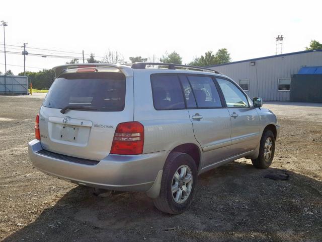 JTEHF21A820065570 - 2002 TOYOTA HIGHLANDER SILVER photo 4