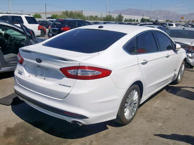 3FA6P0SU7ER306809 - 2014 FORD FUSION TIT WHITE photo 4