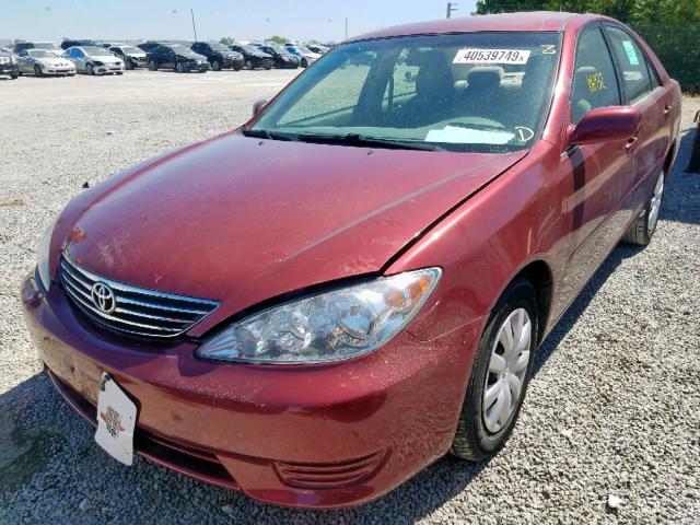 4T1BE32KX6U106320 - 2006 TOYOTA CAMRY LE BURGUNDY photo 2