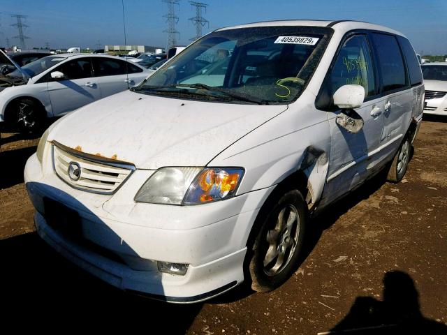 JM3LW28G0Y0117914 - 2000 MAZDA MPV WAGON WHITE photo 2