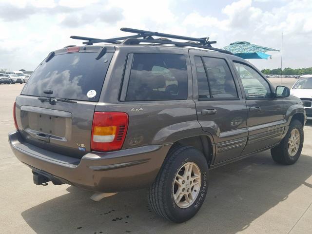 1J4GW68N8XC666560 - 1999 JEEP GRAND CHER BROWN photo 4